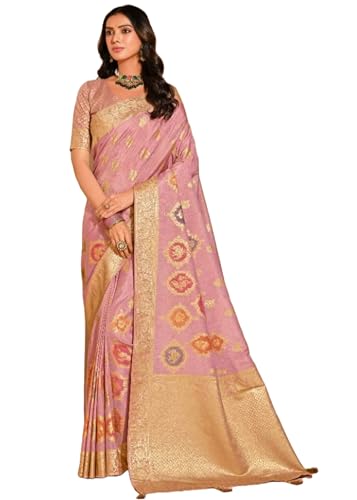 Sari indien en soie pour femme avec chemisier chic et broderies traditionnelles 10472