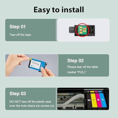 Paeolos Remanufactured Ink Cartridges Replacement for Epson 222 Ink XP-5200 — 사진 3