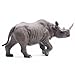 Gemini&Genius Rhinoceros Animals Action Figure Toys for Kids- 6 Inches Length (Rhino)