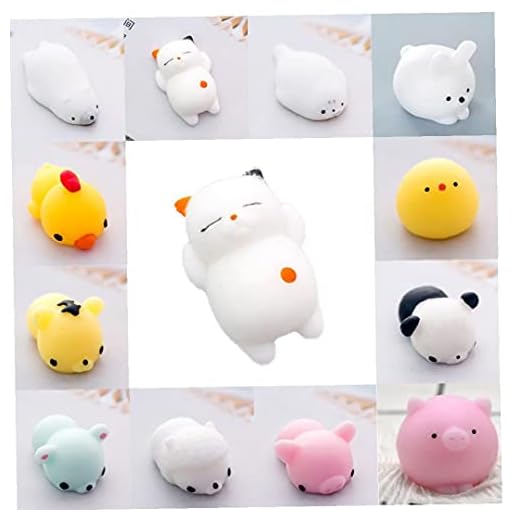 Fidget Toy Set, Healing Leksaker Söt Mini Squishy Squeeze Cat Soft Collection Stress Reliever Squishies Leksaker
