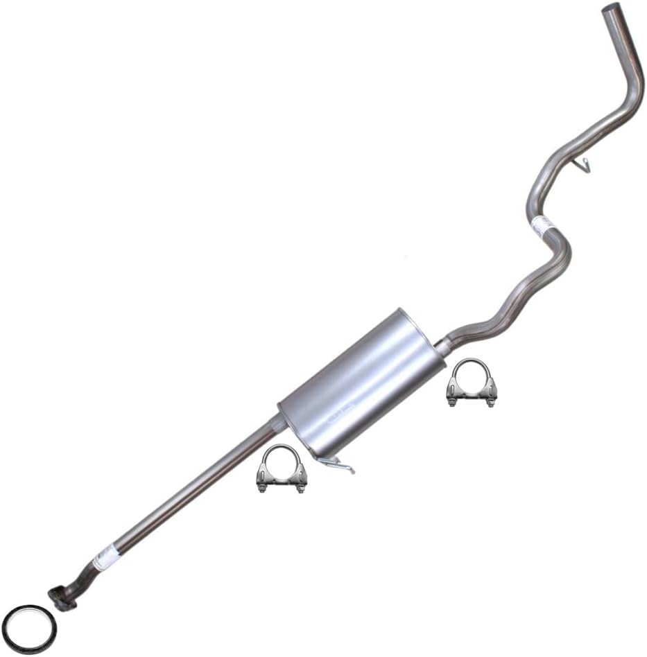 Northeastern Exhaust | Stainless Steel Exhaust Intermediate Pipe, Muffler & Tail Pipe Exhaust System Kit Compatible for Ford Ranger 2004-2011 4.0L | Free Gasket and Clamps Included