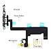 Johncase New OEM Power Button On/Off Switch Flash Light Mic Flex Cable W/Brackets Pre-Installed Replacment Parts Compatible for iPhone 6 (All Carriers)