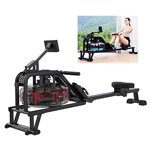 Image of Rowing Machine Aerobic Exercise with LCD Smart Meter Using 2.0T-3.0T Thick Stainless Steel Double Triangle Five-Point Support