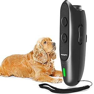 POIIOPY Ultrasone besturingseenheid voor honden, ultrasone besturingseenheid met variabele frequentie, 2-in-1 USB-oplader voor de bellenbediening, geen elektrische schokken
