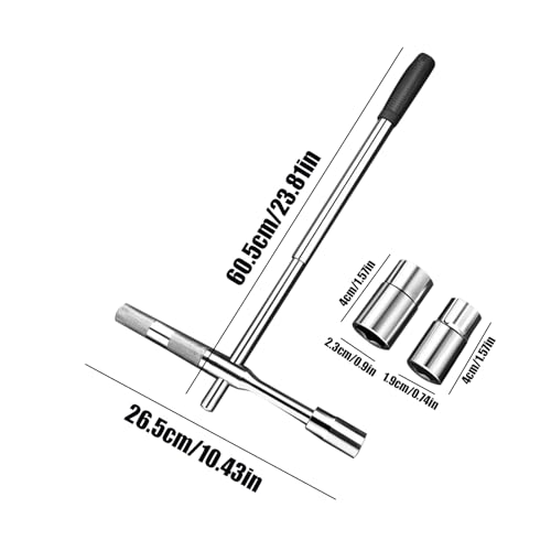 Llave cruzada de rueda con 4 funciones y adaptador extendido para mecánicos de camión 6