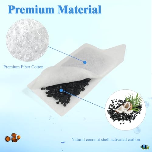 Image of NewKe 10 Pack S Size Filter Cartridges for Tetra Whisper Fish Tanks Filter | Small Size Filter Cartridge Refills for Small Fish Tanks Filter and for Aquarium Kits 3-10 Gallons Fish Tanks