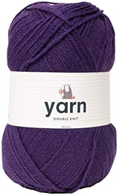 Korbond Double Yarn -Baby Pink Extra Soft 5 x 100g Ball of Acrylic Wool Knitting or Crochet Hypoallergenic (500g/1450mTotal) 180082_5