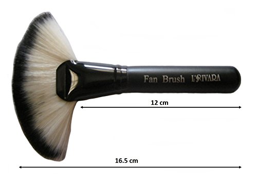Image of L'Rivara 1pc Soft Fan Shape Brush Blush Loose Powder Foundation Beauty Makeup Brush LR-107