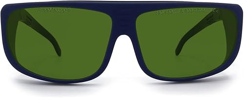 FreeMascot Gafas de seguridad láser profesionales OD 6+ 190nm-450nm800nm-1700nm de longitud de onda