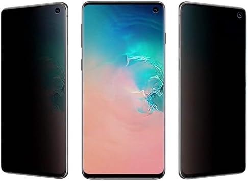 Samsung Galaxy Note 10 Plus ile uyumlu Polymer Privacy Nano Ekran Koruyucu Siyah