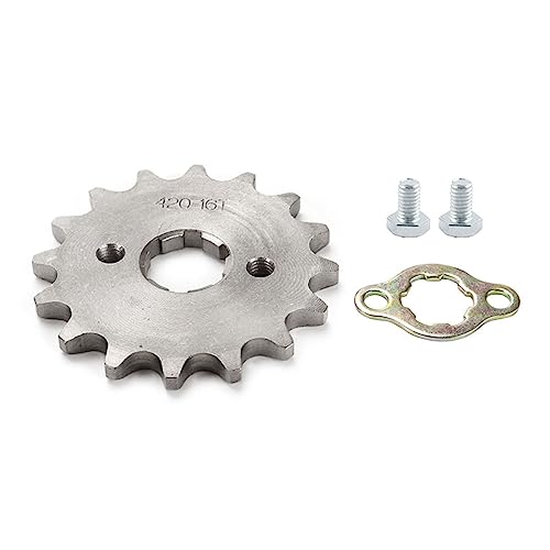 420 16T 17mm Chain Sprocket with Retainer Plate Motorcycle Front