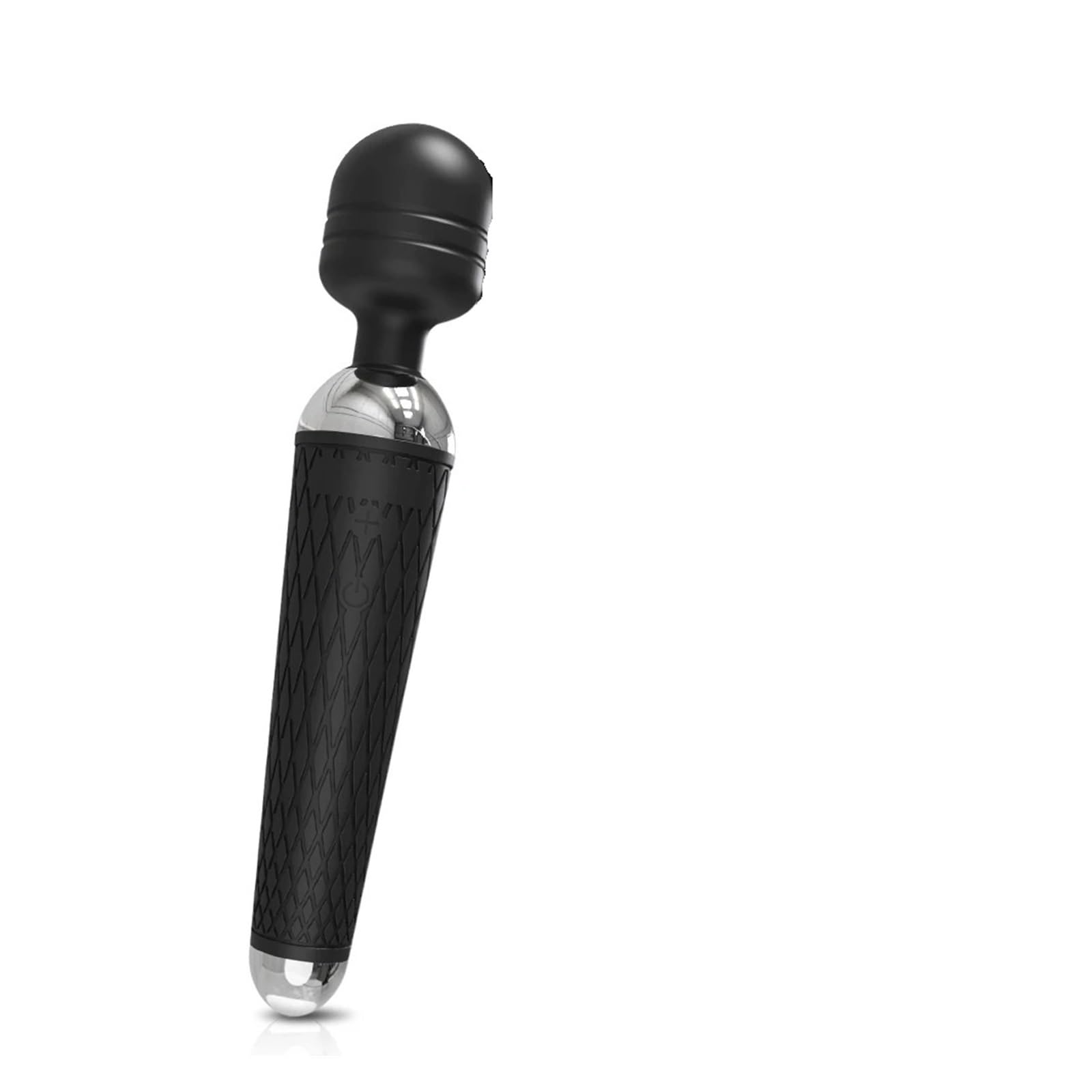 Vibratore a bacchetta portatile for donna Design wireless Velocità regolabile Silicone morbido Ricaricabile tramite USB(AV002A-Black)