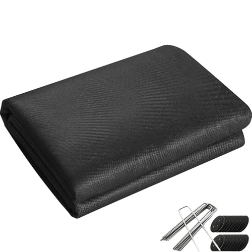 防草シート 0.9m×15m 除草シート 雑草防止シート 不織布 高透水 高耐久 高密度 厚手 工事用 園芸用 人工芝下 固定ピン ブラック - 019