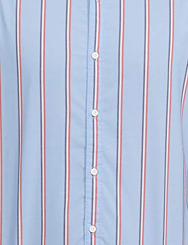 Image of Diverse Stain Repllepent Finish Men's Slim Fit Casual Shirt Sky Blue