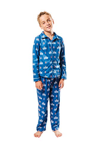 Image of Ultra Game Youth NBA Official 2-Piece Super Soft Button Down Pajamas Set