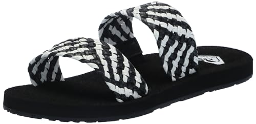 Roxy Women's Porto Slide II Beach Sandals, Other Black, 7
