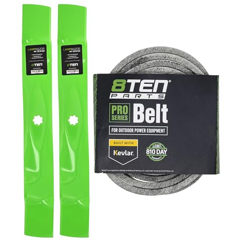 8TEN Blade Belt Kit for John Deere GX22151 GY20850 42 Inch Deck