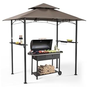 SUNCROWN Grillpavillon für den Außenbereich 20,3x12,7cm