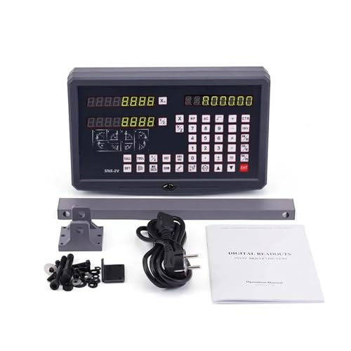 Digital Linear Scale Accurate DRO Digital Readout Display for Machines for Milling Machines Lathes,Mounting Accessories(SNS-2V)