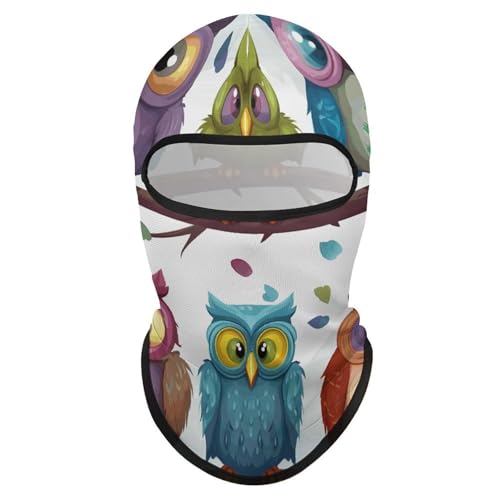 Balaclava Mask for Men Balaclava Ski Mask Owls Birds Winter Face Mask Face Cover for Cycling miniatura 1