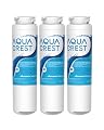 AQUA CREST MSWF Refrigerator Water Filter, Replacement for GE® MSWF, 101820A, 101821B, RWF1500A, Pack of 3
