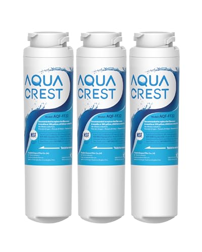 AQUA CREST MSWF Refrigerator Water Filter, Replacement for GE® MSWF, 101820A, 101821B, RWF1500A, Pack of 3