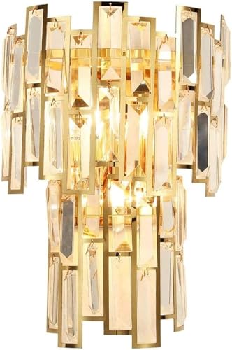 Applique murale cristal double éclairage pour supprimer les zones sombres d'escalier