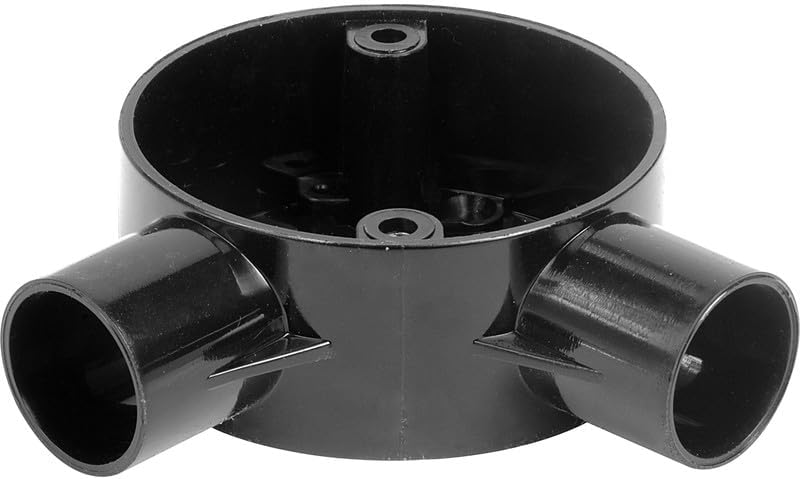 Electrical Conduit System, 20mm Black PVC, Boxes, Bends, Tees and Accessories (20MM ANGLE BOX BLK)
