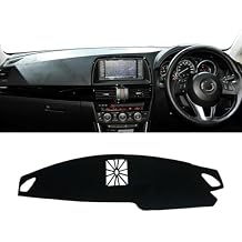 Car Dashboard Cover Anti-Scratch Dash Cover Interior Dash Covers - for Mazda CX-5 CX5 CX 5 KE 2012 2013 2014 2015 2016, A Rhd Black Side