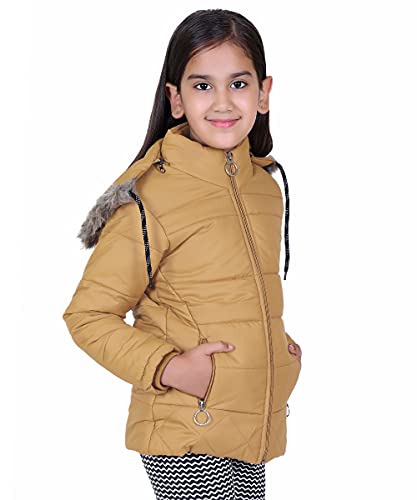 Image of Brazo Full Sleeve Solid Winter Wear Jacket for Girls