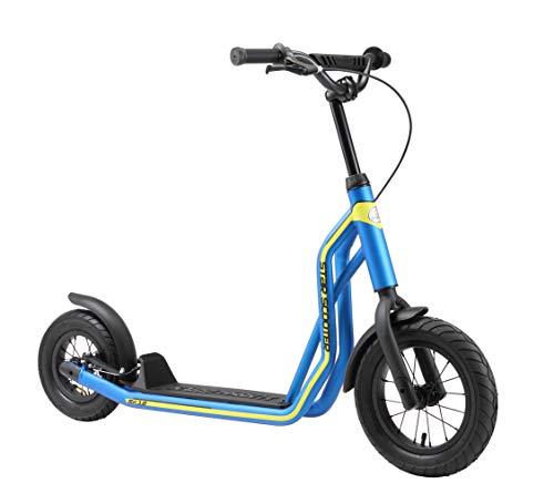 STAR SCOOTER Kinder Tret Roller ab 6-7 Jahre | 12/10 Zoll Mixed City Kick Scooter Luftreifen | Blau