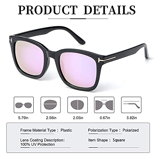 Myiaur Fashion Sunglasses For Women Polarized Driving Anti Glare Uv Protection Stylish Design #TOP2