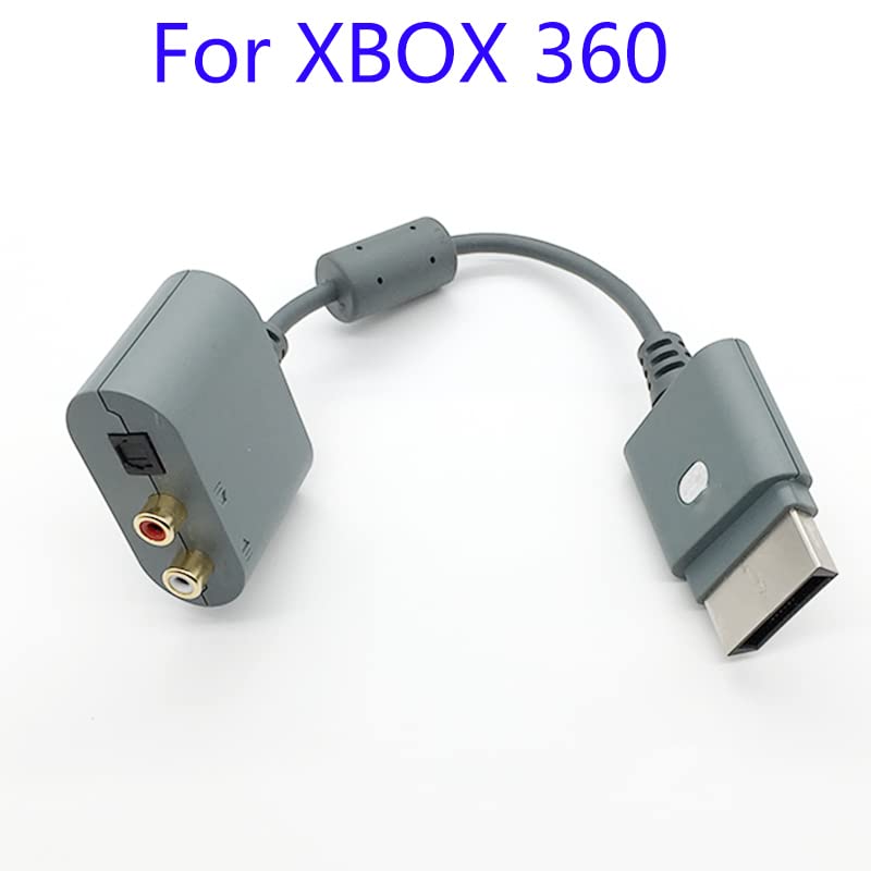 [Części do gier wideo] 5 sztuk dla linii audio XBOX 360 dużo RCA Toslink optyczny adapter do kabla Audio na konsolę Xbox 360 [Wymień]