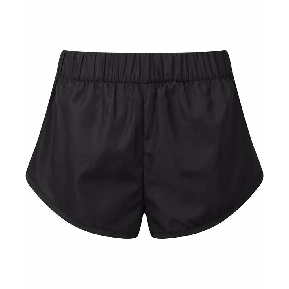 Tri Dri Womens/Ladies Anti-Chafe Running Shorts (M) (Black)