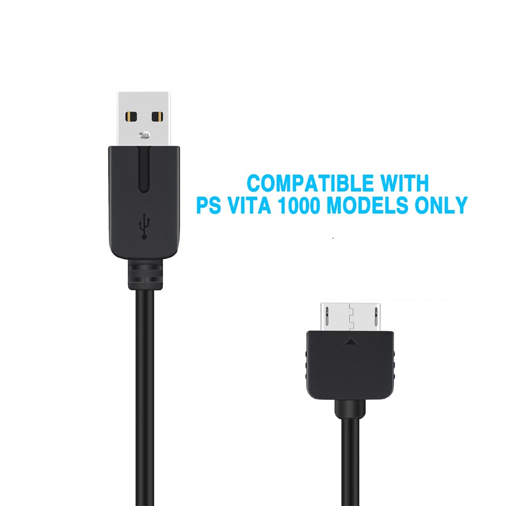 CHILDMORY Adaptador de Corriente para PSVita 1000 con Cable de Carga USB (Solo Compatible con los Modelos PS Vita 1000)