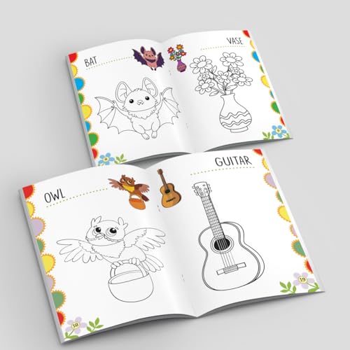Image of Jumbo Colouring Book 2 - Activity Coloring Book - Gift to children for painting, drawing and colouring with reference guide - Colouring Activities - Age 3+