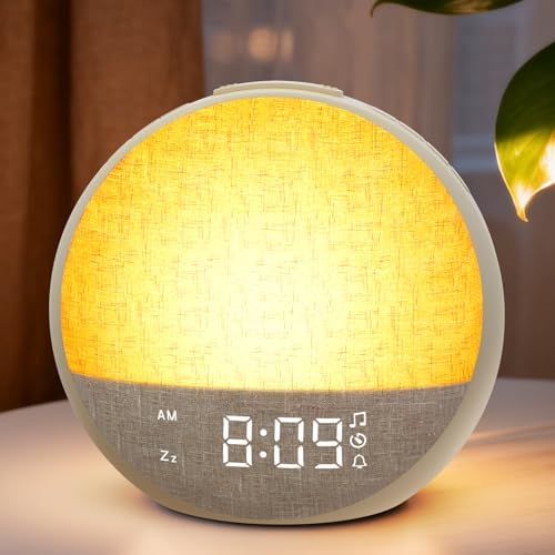Sunrise Alarm Clock, White Noise Sound Machine with 30 Soothing S...