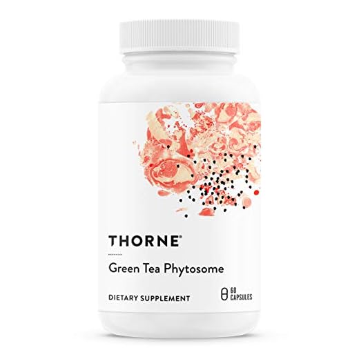 Thorne Research - Fytosom av grönt te - Antioxidant, leverskyddande och metaboliska fördelar med grönt te utan koffein - 60 kapslar
