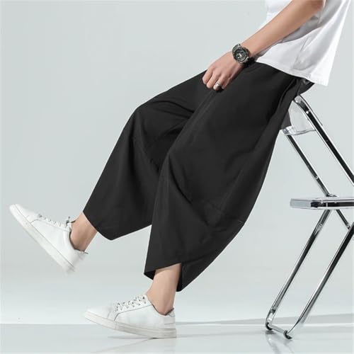 Zadaos Men Summr Harem Pants Streetwear Beach Pants Casual Calf-Lenght Trousers3