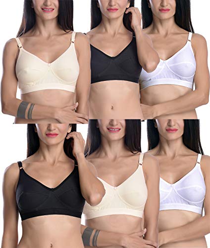 Image of FIMS - Fashion is my style Women Cotton Non-Padded Wire Free Full-Coverage Bra