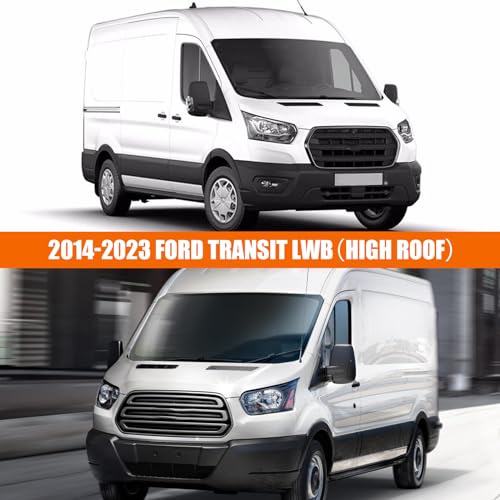 Image of Federedevo Waterproof Full Van Cover for Transit LWB-EL 264 inch Lx120 H | Fits 148 inch WB Extended High Roof, Fits Roof AC Units, All Weather Shield