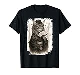 Photo Gallery funny maine coon cat geisha con kimono. giappone design maglietta Photo Gallery funny maine coon cat geisha con kimono. giappone design maglietta