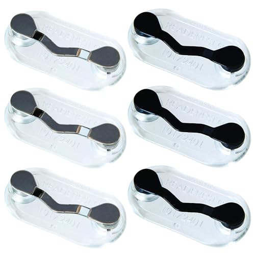 Porte-lunettes magnétique Readerest attache badge d'identité en acier