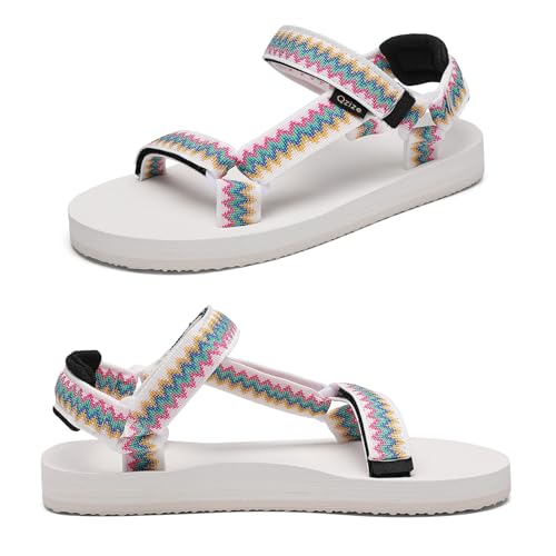 Image of Sport Walking Water Sandals for Women with Arch Support & Adjustable Straps Platform Sandals Women Height Increase