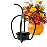 Demsyeq Halloween-Kerzenhalter, hohler Kürbis-Kerzenhalter, dekorativer Kerzenständer für Wohnung, Balkon, Hotel, Lobbys, Tisch-Displays, Bankette