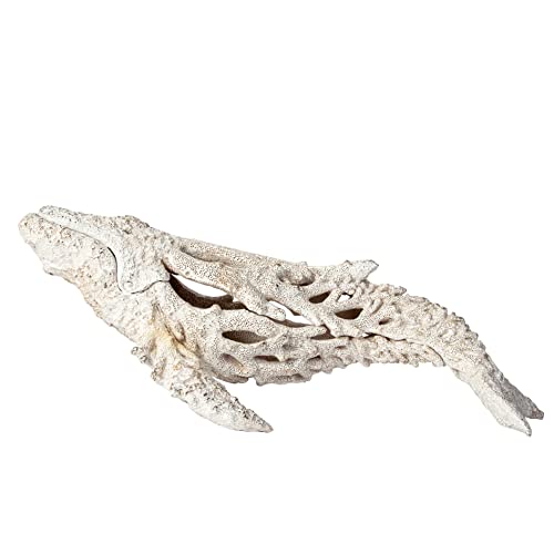 Corner Merchant Nautical Whale Ocean Decor Coral Reef Beach Home Decor Tabletop Collection (Humpback Whale, White) #TOP6