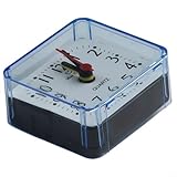 Design carré : petit réveil compact avec bip, dispose de chiffres faciles à lire et d'un élégant boîtier de style cristal dans des options de couleur bonbon (blanc, vert, bleu, rose), conçu pour s'adapter parfaitement aux tables de chevet, bureaux ou dortoirs pour une heure quotidienne fiable.