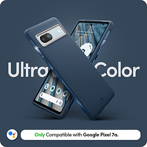 Image of Spigen Cyrill UltraColor | Google Pixel 7a Case | Blue Pixel 7a Back Cover | TPU+Poly Carbonate - Deep Sea