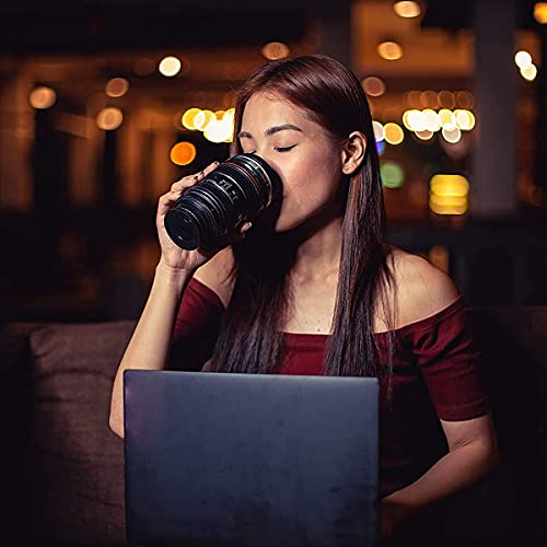 Lens Mug, Non-Slip with Featuring Smart Grip Suction, 13.5 Oz food grade Stainless Steel Cup, Travel Magic Mug, Gift for Men Women Boyfriend Teenage boy girl Photographer Father’s Day Dad Husband Son by Alertoa - Used condition - Image 4