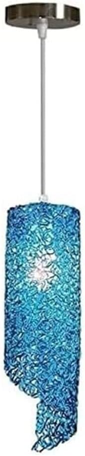 LED Modern Chandelier Lamp, Creative Metal Cage Grid Chandelier，Color Aluminum Wire Lampshade Pendant Light，for Dining Living Room and Kitchen Island Ornament Suspension Lamp ,Modern LED Chandelier (